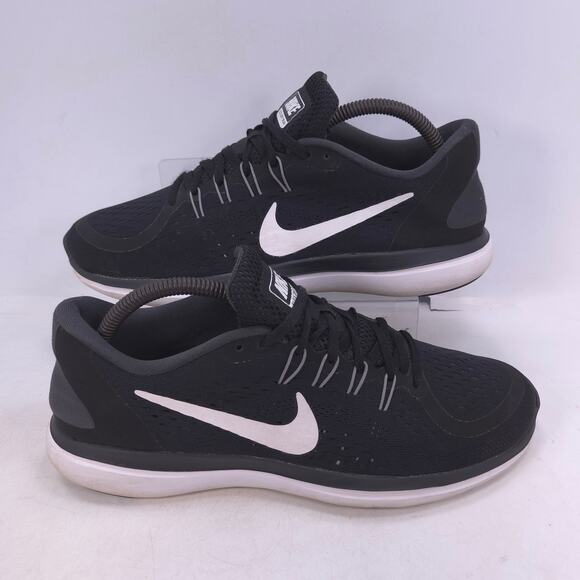 Nike Flex 2017 Run Athletic Running Shoe Mens Size 8.5 898457-001 Black White - Picture 6 of 10